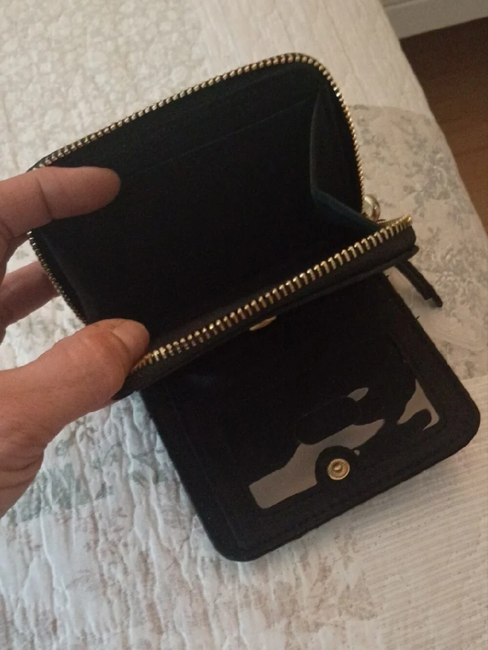 No Boundaries Black Zip Wristlet Clutch